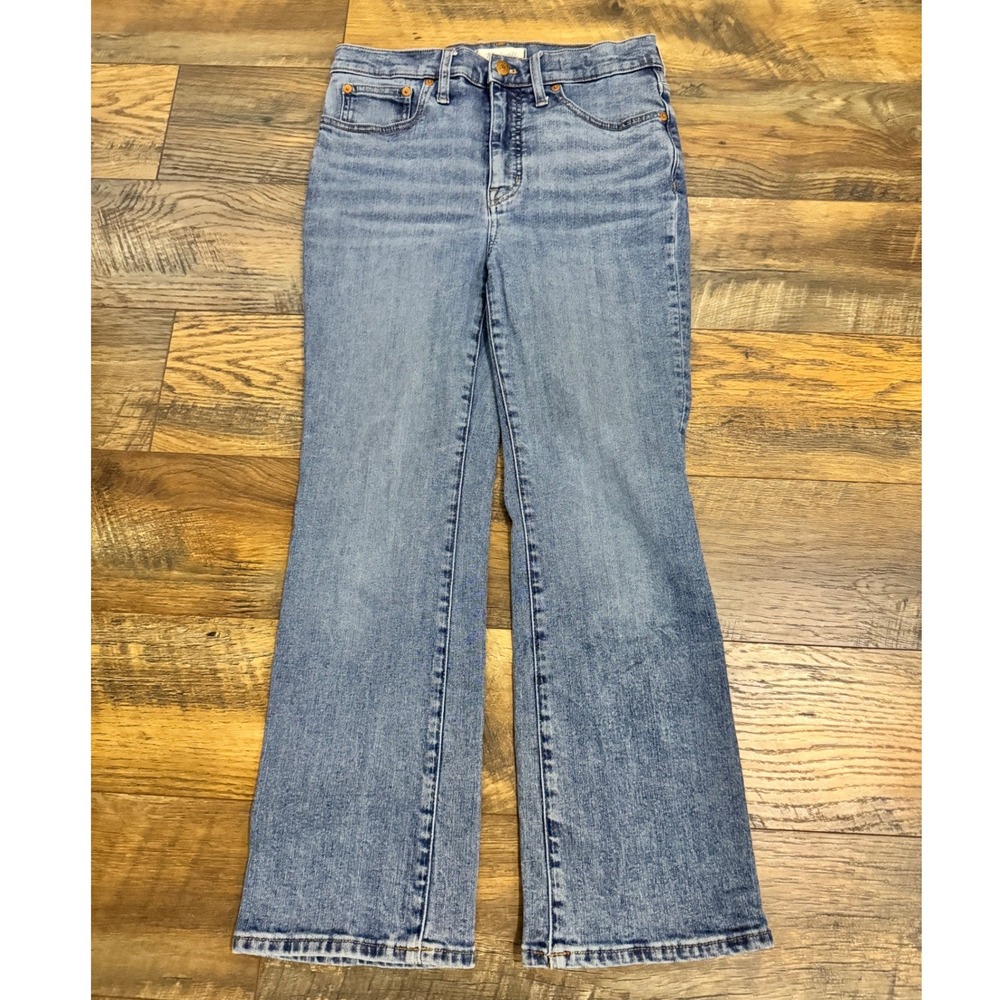 Madewell Cali Demi Boot Jeans Womens 28 Medium Wash Flare Bootcut Denim Stretch
